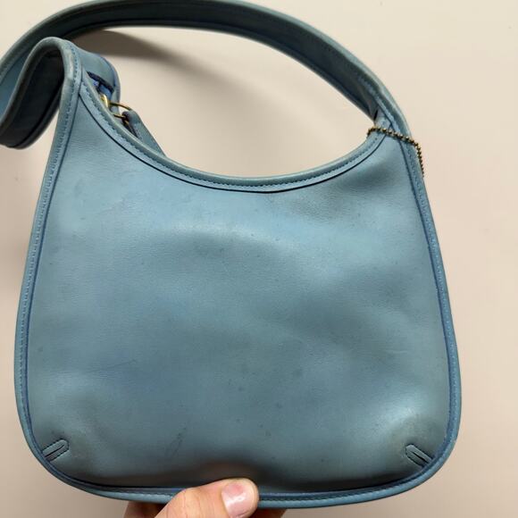 Vintage Coach Ergo Mini Zip Glacier Blue 9020 - Picture 4 of 7